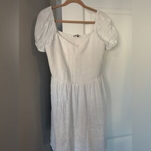 White Puff Sleeve Sundress